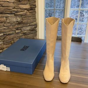 Paige Ryder Tall Suede Boots Size 9.5 Color Desert